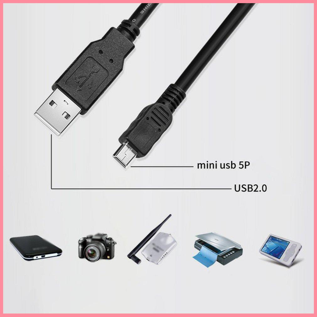 1.5M Data Cables Mini USB To USB T-port Four Cores Fine Workmanship Cable