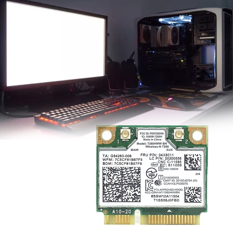 Card Mạng wifi shas 7260hmw 04x6011 Cho laptop k4350 k4250 b5400 m5400 m4400s