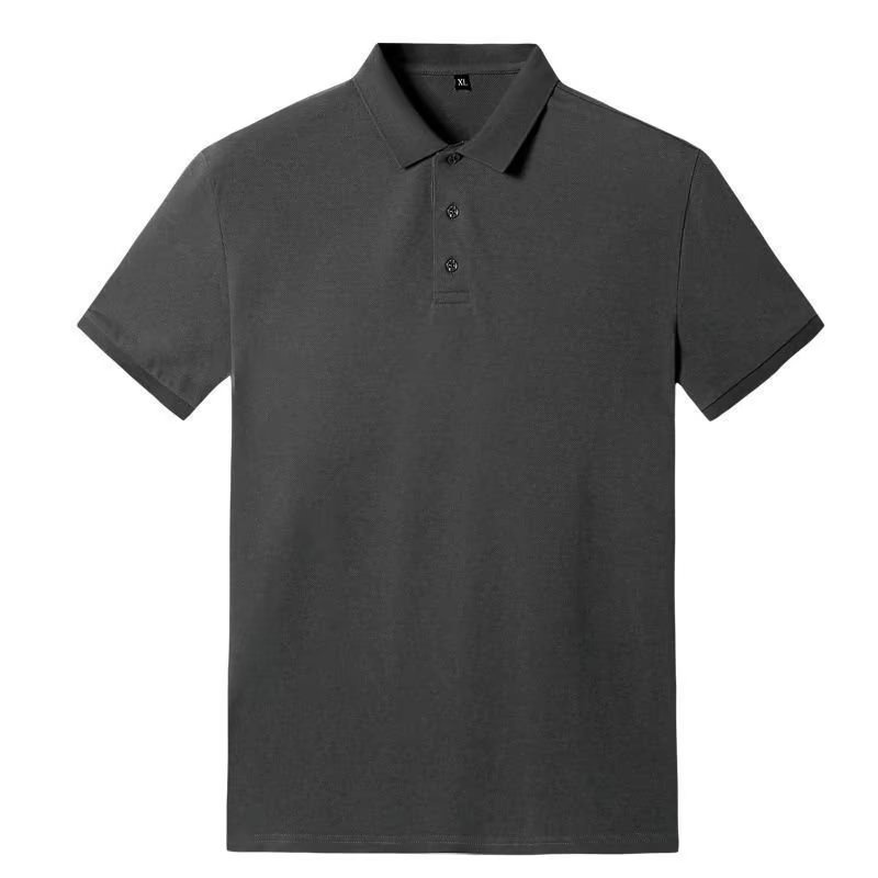 Áo sơ mi polo ngắn tay dáng rộng đơn giản cho nam m-8xl