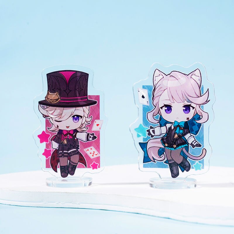 Móc khoá và dây treo điện thoại Lyney Furina Lynette Anime Genshin Impact Cute phụ kiện trang trí dễ thương