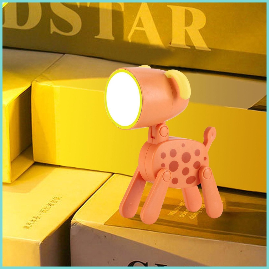 Đèn Ngủ Để Bàn mini Hình Chú Chó Dễ Thương Di Động Tiện Dụng