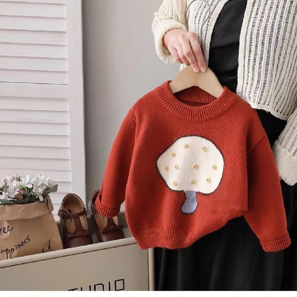 Áo sweater Dày Dặn Phong Cách Thời Trang Thu Đông 2023 Cho Bé Gái