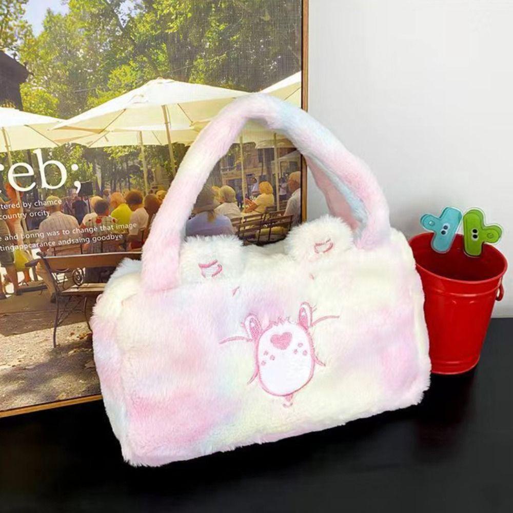 Dyruidoj1 carebears Túi Đeo Chéo Đựng Tiền Xu Bằng Vải Bông In Họa Tiết Gấu Hoạt Hình Màu Cầu Vồng