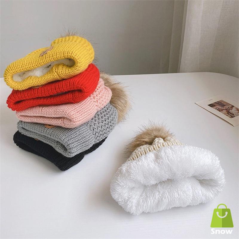 Nón Len Kèm Khăn Quàng Cổ Và Găng Tay Giữ Ấm Mùa Thu Đông Dành Cho Các Bé