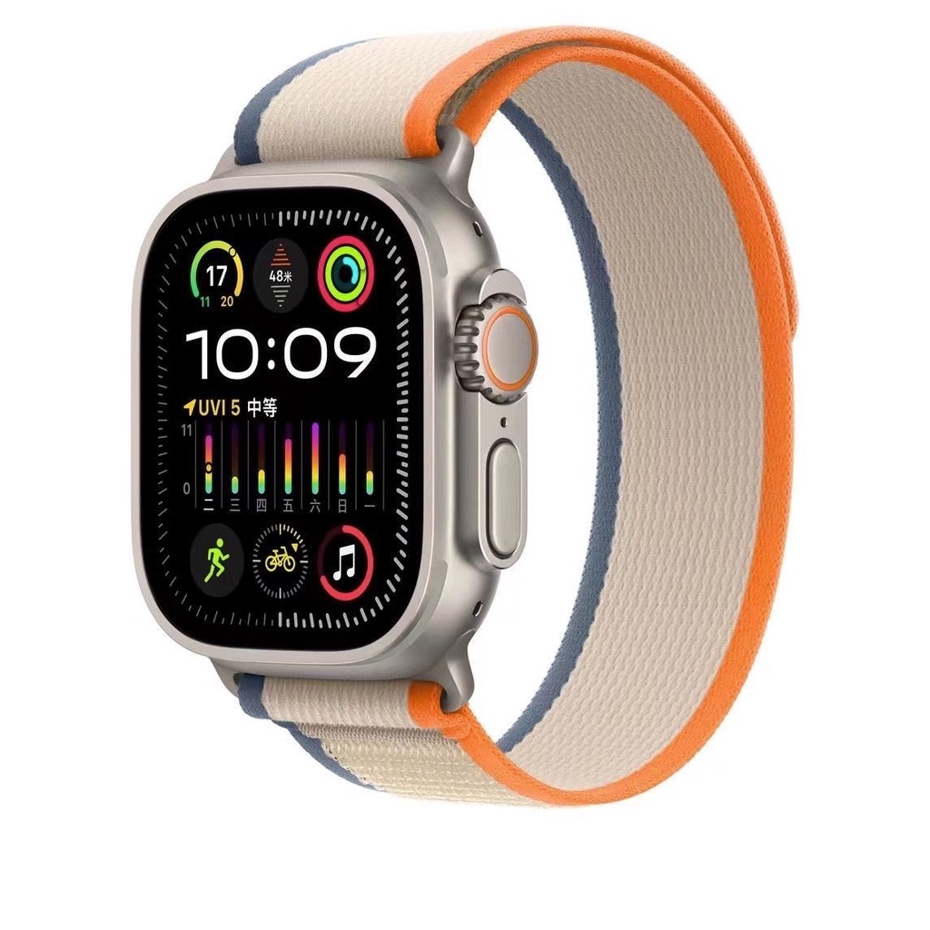 Dây Đeo Đồng Hồ Bằng nylon 249mm 45mm 40mm 44mm 41mm 42mm 38mm iwatch series 9 8 7 6 5 3 se