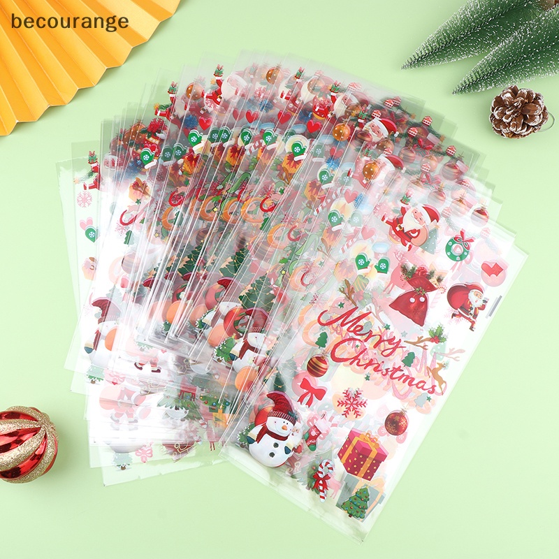 Bộ 50 Túi Đựng Bánh Kẹo Họa Tiết Giáng Sinh 2024