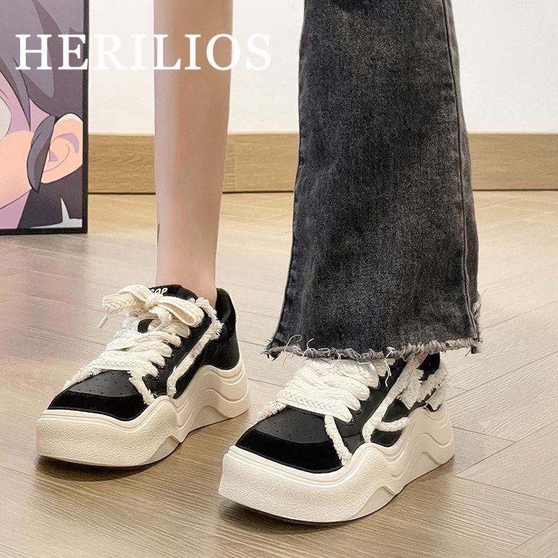 HERILIOS Giày Thể Thao Thiết Kế Mới Thoáng Khí Giày thể thao nữ Thoải mái Chất lượng cao Đế linh hoạt Sang trọng FLF2300CHY 41Z231008