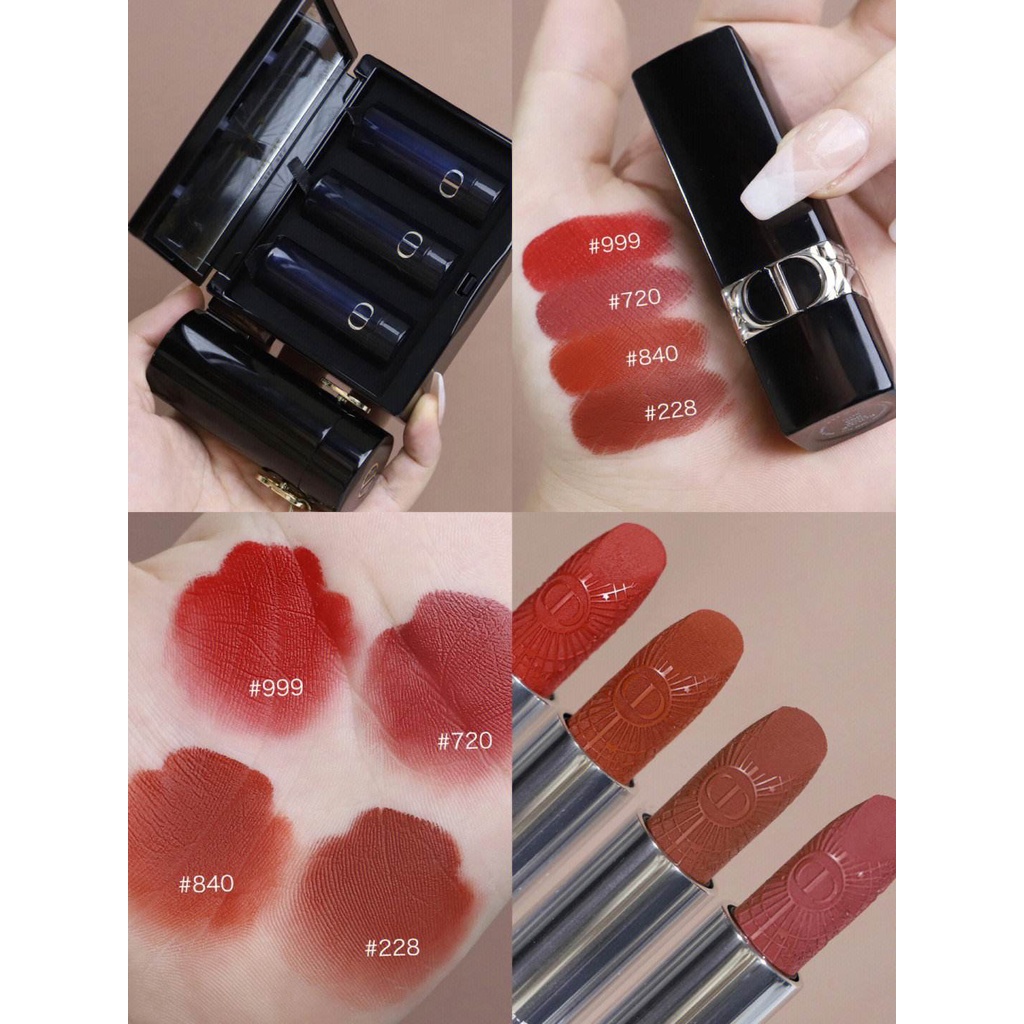 Dior Son Môi Chất Nhung Lì Phiên Bản Giới Hạn 999 / 862 velvet / 858 Mờ / matte