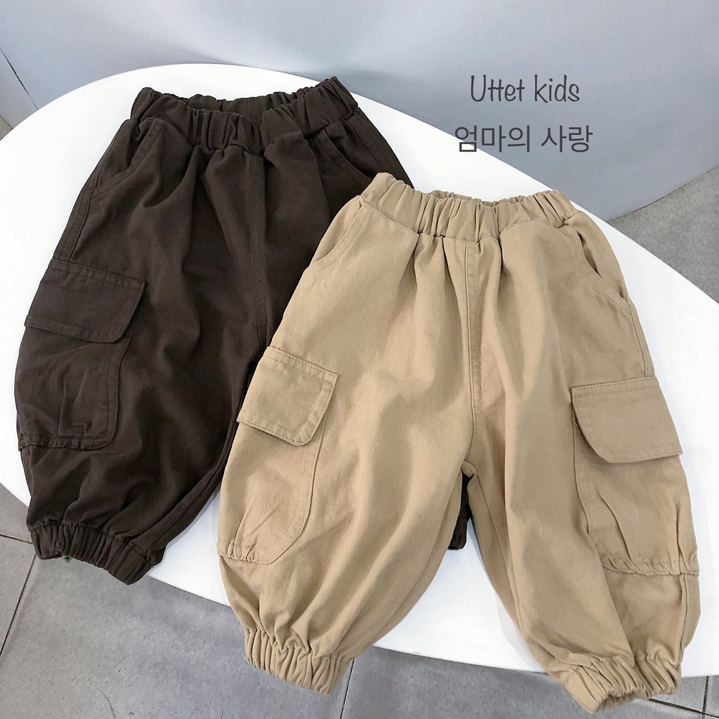 QUẦN KAKI BO CHÂN PHONG CÁCH HÀN QUỐC CHO BÉ GÁI VÀ BÉ TRAI 23001