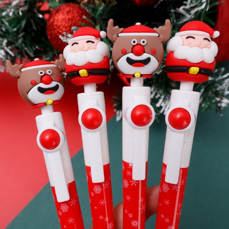 Bút Mực Đen Hình Cây Thông Noel / Bút Vẽ Hoạt Hình Nhanh Khô Dùng Trong Trường Học / Văn Phòng Phẩm