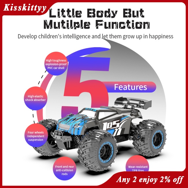 Kisskittyy Đồ Chơi Xe Đua Điều Khiển Từ Xa 2.4g Cho Bé Trai