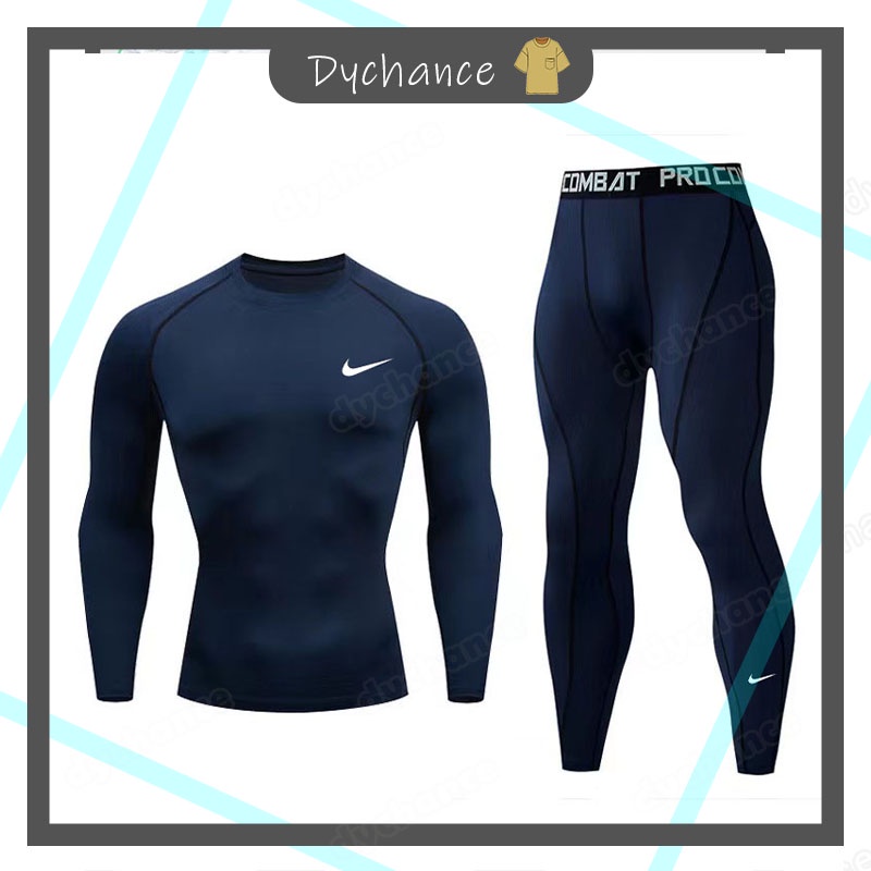 Set Đồ Thể Thao 2 Món Gồm Áo + Quần Dài + Áo Thun Ôm Dáng Phong Cách Thể Thao Thời Trang Cho Nam