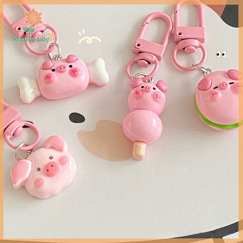 Móc Khóa Hình Heo Hồng Xinh Xắn Dễ Thương