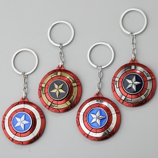 Móc Khóa Hình Khiên captain america marvel Xoay Được Sáng Tạo