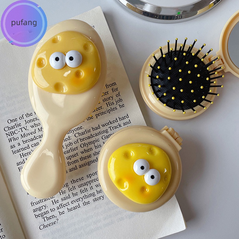 Lược Chải Tóc Túi Khí Mát Xa Da Đầu mini Hình Phô Mai Dễ Thương