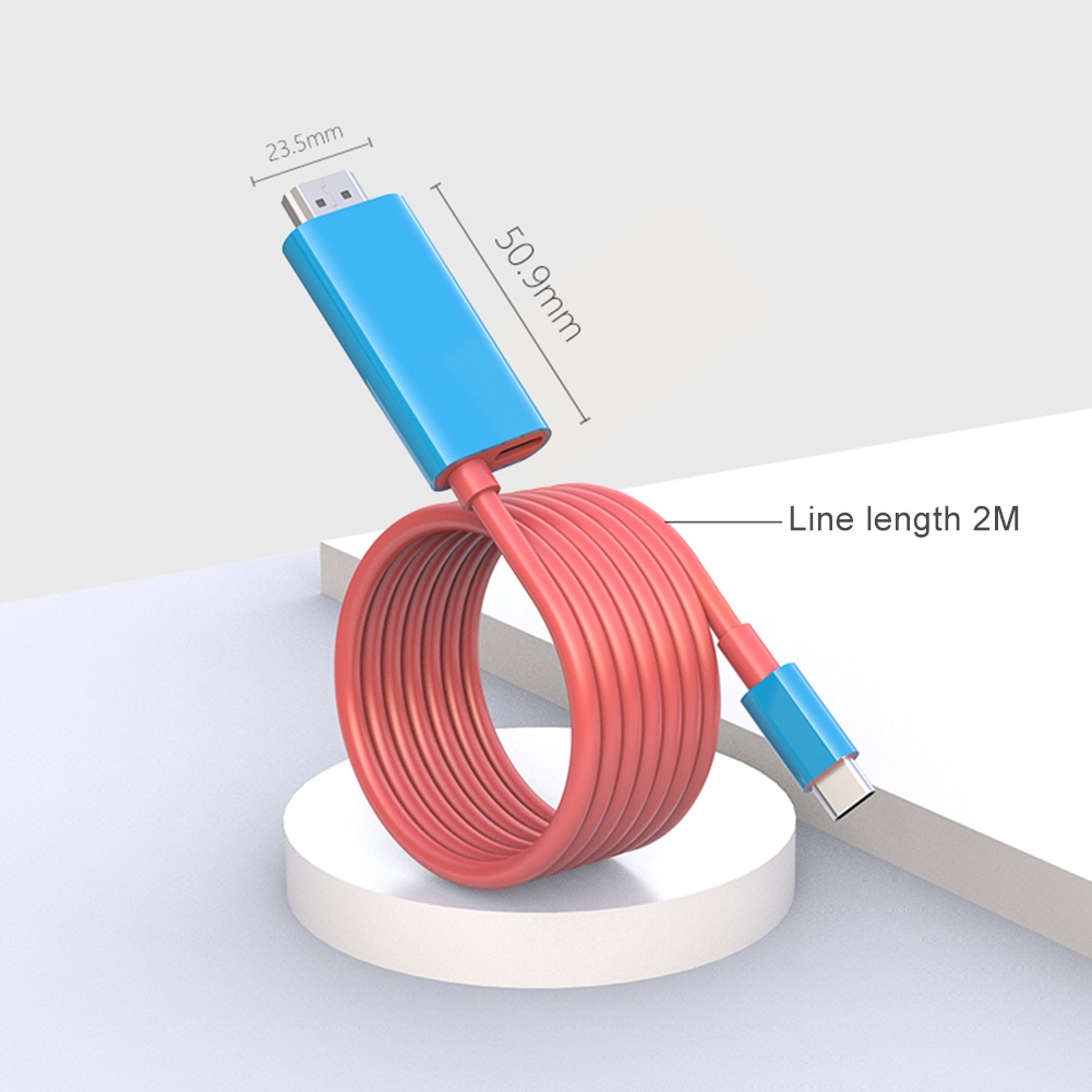 NINTENDO Dây Cáp Chuyển Đổi usb type c Sang hdmi 4k Cho tv / Máy Chiếu / Máy Tính Di Động