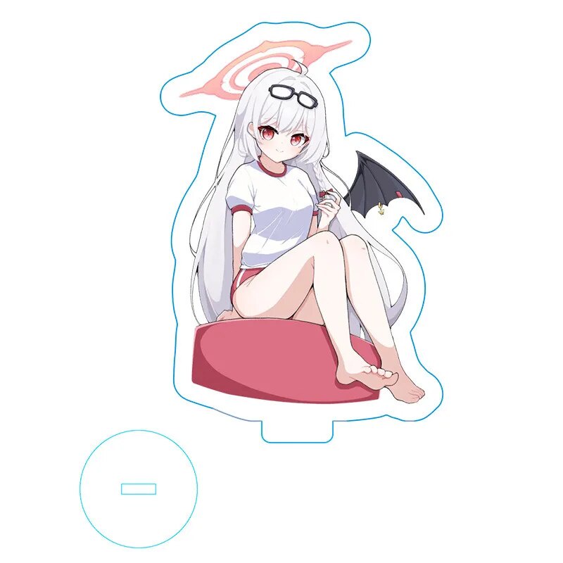 Mô hình Standee Anime Blue Archive trò chơi điện tử nhập vai chibi cute Phụ kiện trang trí để bàn góc học tập