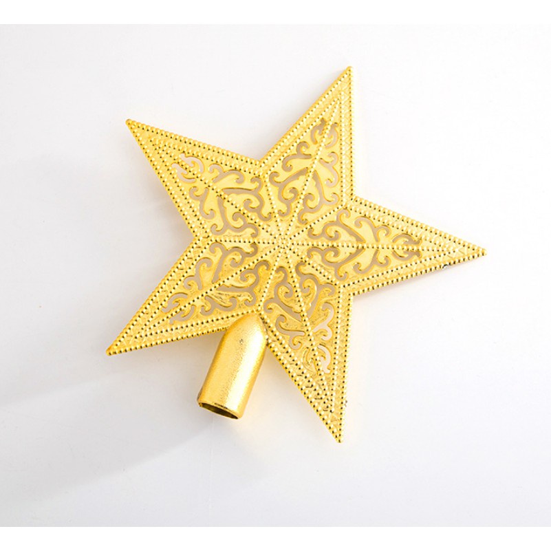 Ngôi Sao Đỉnh Hoa Văn Phụ kiện SD03 trang trí noel trang trí cây thông