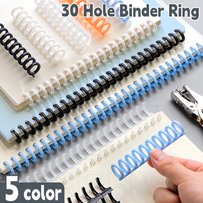 Cuộn Dây Kẹp Giấy / Đồ Dùng Văn Phòng / Trường Học 30 Lỗ Có Thể Tháo Rời Tiện Dụng diy