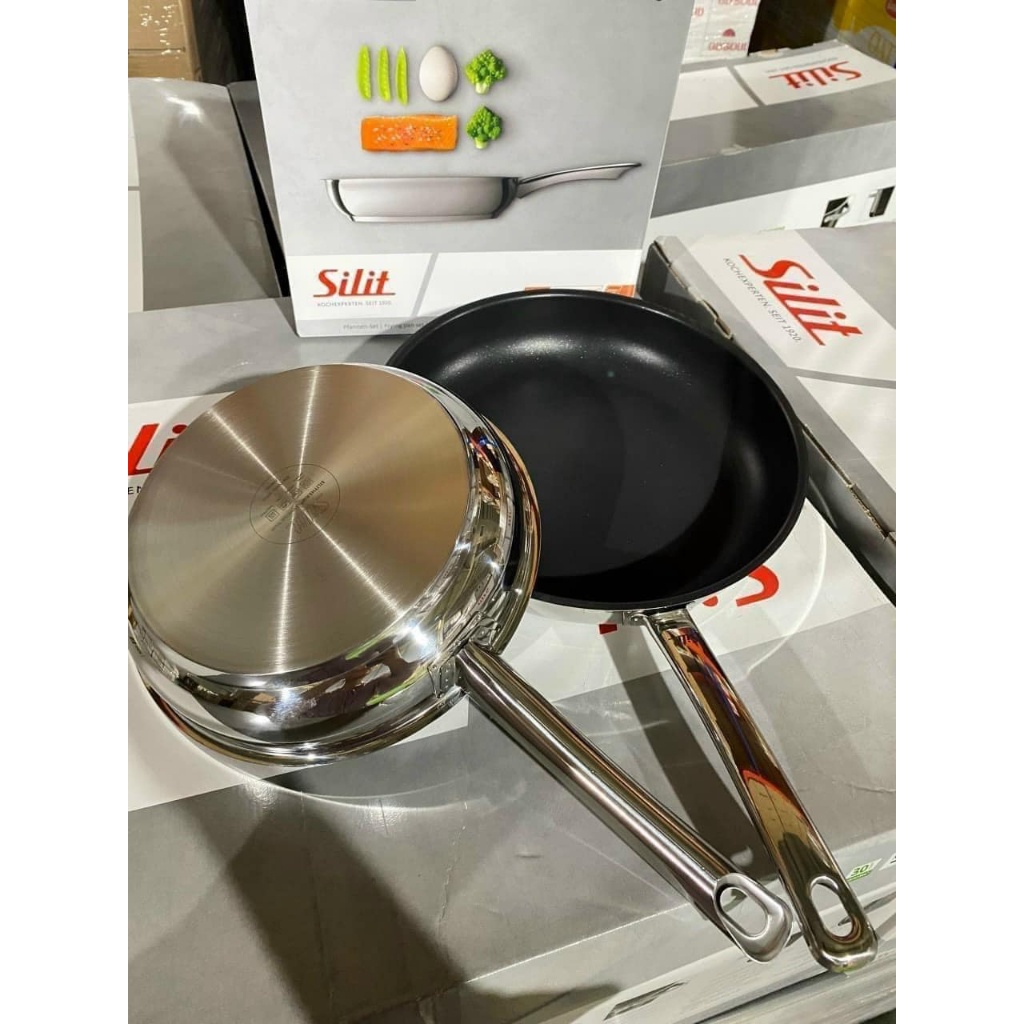 Chảo Silit Calabria 20cm chính hãng, tay cầm cách nhiệt, đáy từ sử dụng trên mọi loại bếp