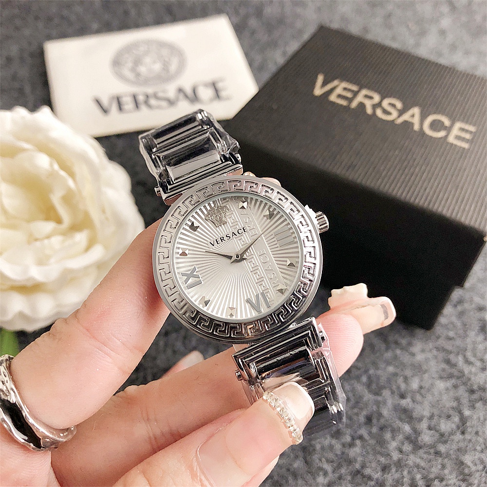 Đồng Hồ quartz Nữ Versace Mặt Thạch Anh Dây Thép Không Gỉ Thời Trang