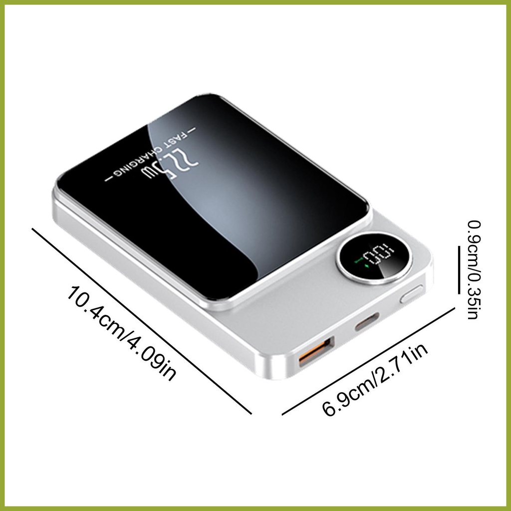 Pin Sạc Dự Phòng Không Dây 22.5w 10000mah Màn Hình lcd Dung Lượng Cao