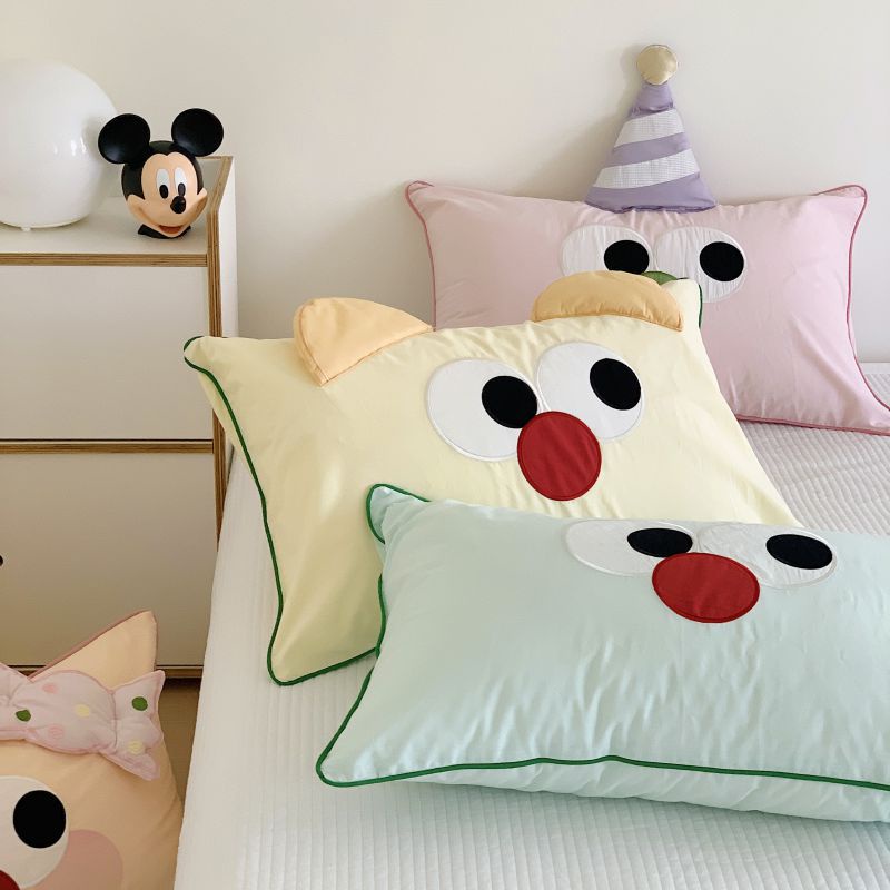 Vỏ Gối cotton Nguyên Chất 30 * 50 48 * 74cm Có Thể Giặt Sạch Dành Cho Bé