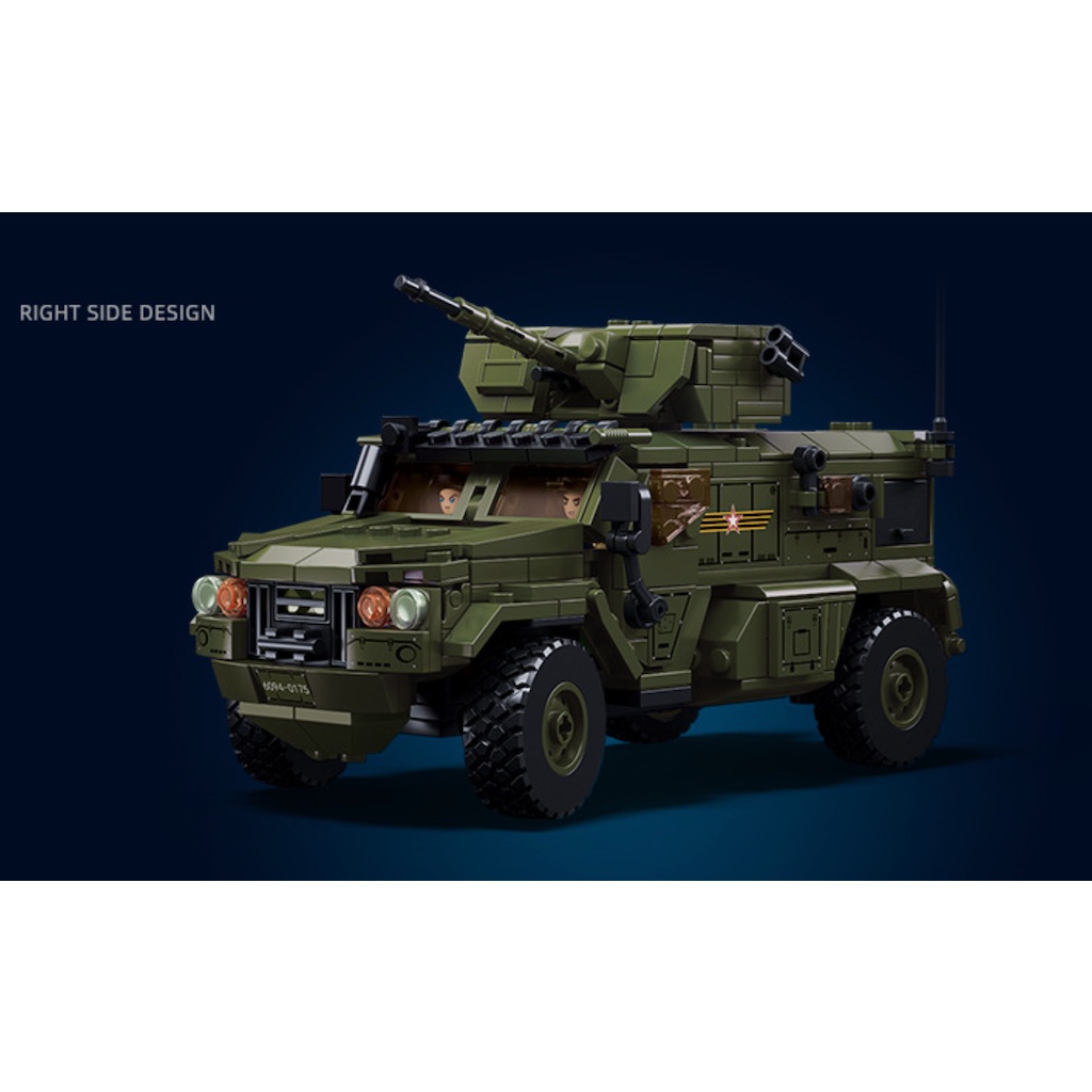 Bộ 519 Món Đồ Chơi Xếp Hình Phương Tiện Giao Thông moc typhoon vdvs 1: 35 diy