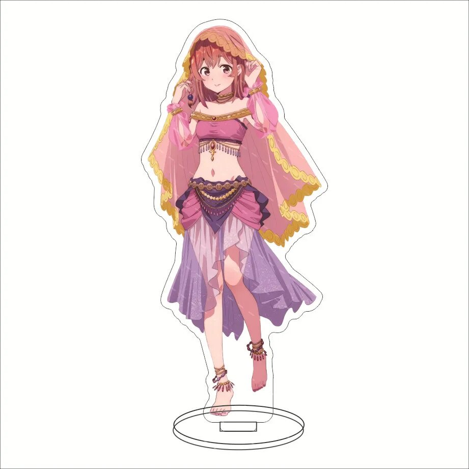 Mô hình Standee Cute Rent A Girlfriend Kanojo! Chizuru Mami Ruka Sumi Phụ kiện trang trí để bàn góc học tập