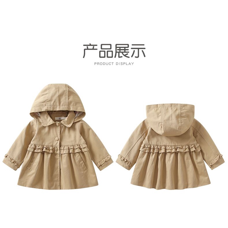 Áo Khoác Công Chúa Phong Cách Mới Thời Trang Xuân Thu Dành Cho Bé Gái