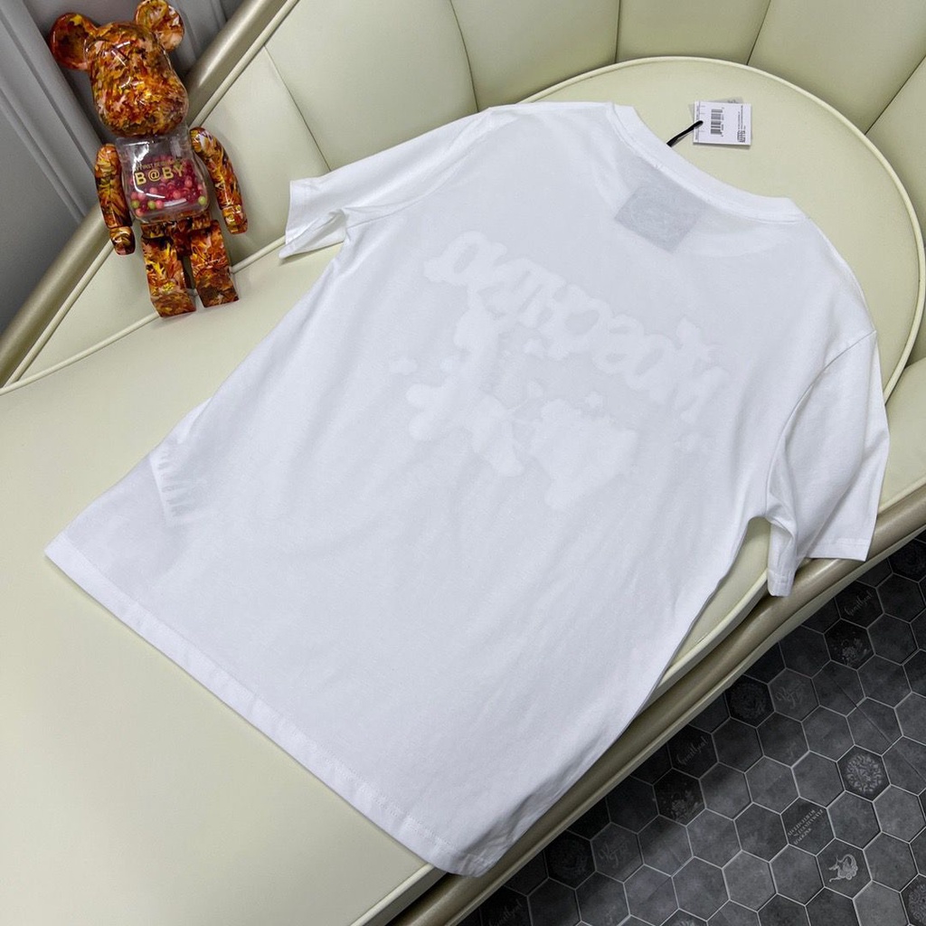 Áo Thun Tay Ngắn In Hoạt Hình Phong Cách Âu Mỹ Cá Tính Cho Cặp Đôi