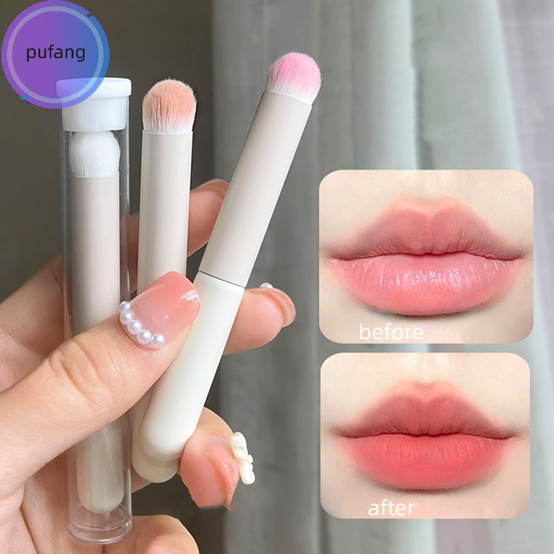 Cọ Trang Điểm Môi Đầu Tròn Che Khuyết Điểm mini Chống Lem Màu Lì vn
