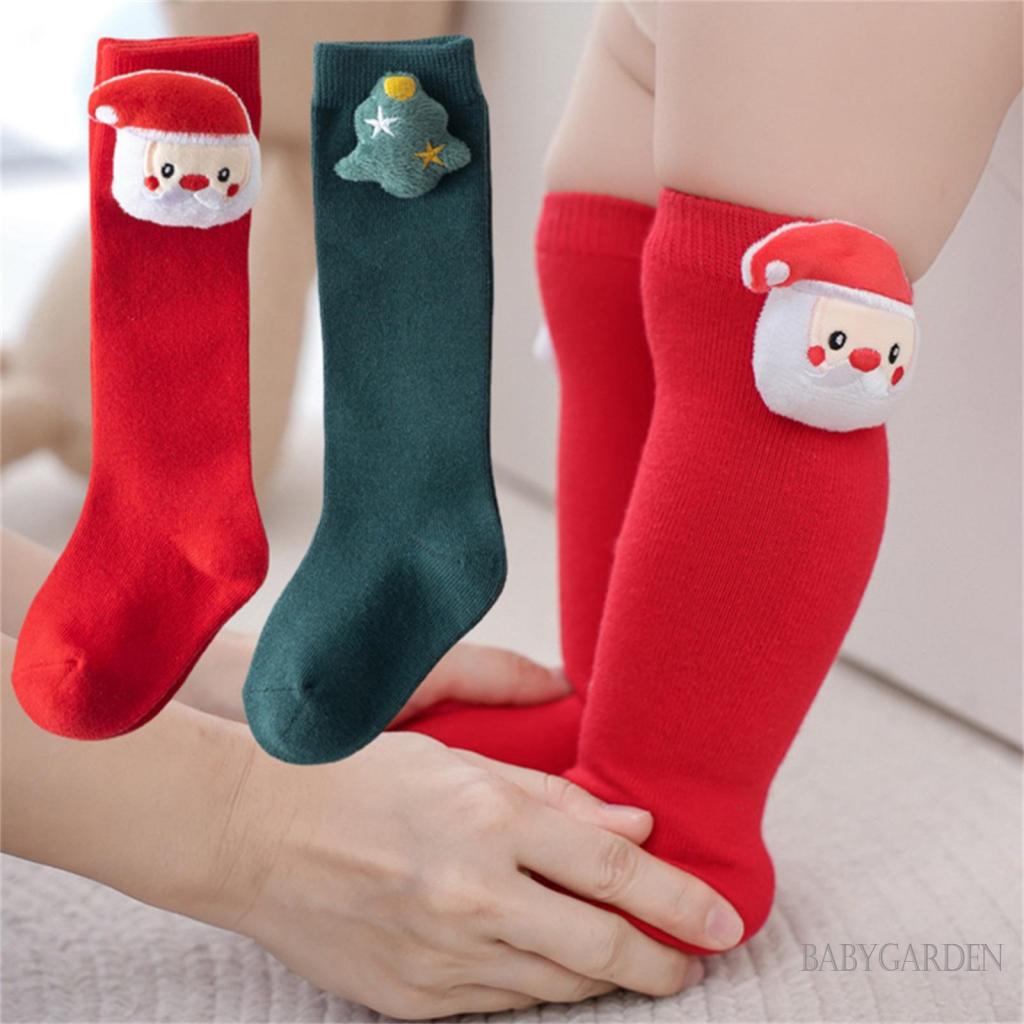 Vớ Dài Co Giãn Thời Trang Giáng Sinh Cho Bé Gái 6 Tháng-2 Tuổi