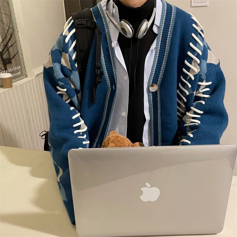 Mới Áo Khoác cardigan Dệt Kim Mềm Cao Cấp Thời Trang Xuân Thu Cho Nam