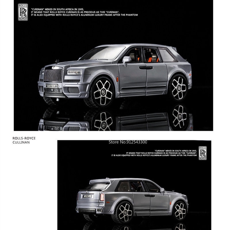 Kích thước lớn 1/20 rolls royce cullinan hợp kim luxy suv mô hình ô tô diecasts kim loại đồ chơi mô hình ô tăng ô tô