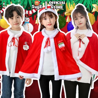 SUGE Bộ Trang Phục Hóa Trang Ông Già Noel Khăn choàng Giáng sinh Áo choàng trang phục Giáng sinh Áo choàng cho lễ hội