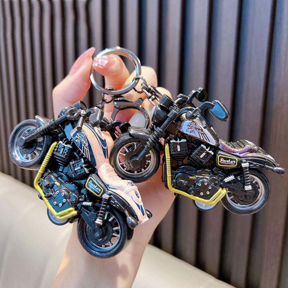 Shanhai Móc Chìa Khóa Mô Hình Xe Mô Tô mini Bằng Hợp Kim Kẽm