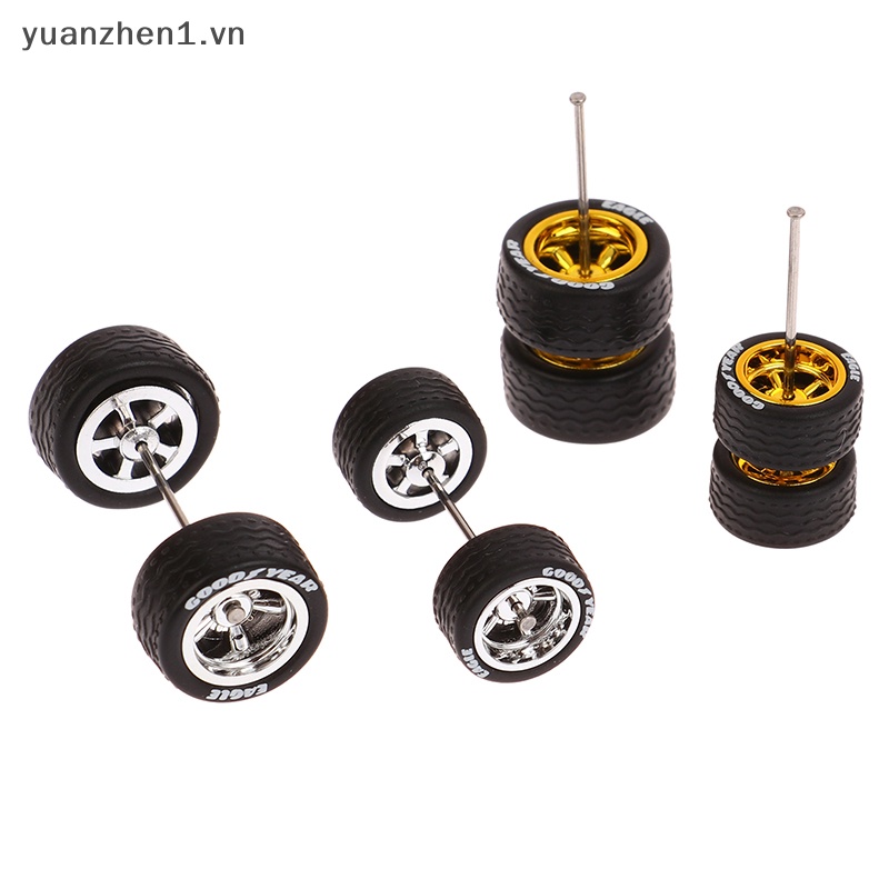 1 Bộ Bánh Xe 10.8 / 12.8mm 1 / 64 Bằng Hợp Kim Chất Lượng Cao