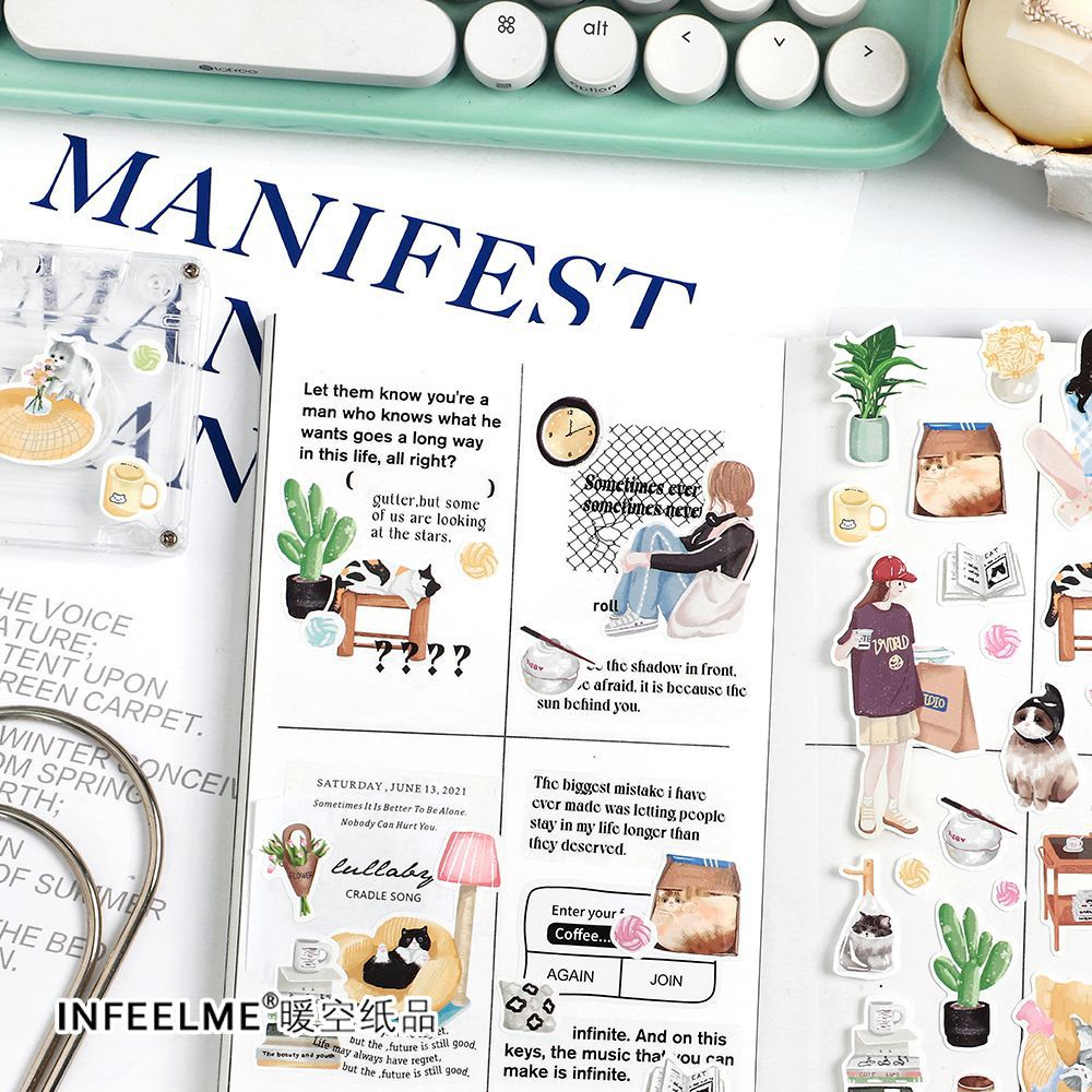 Stickers - Tờ Nhãn Dán DAILY GIRL Dễ Thương Trang Trí Bullet Journals