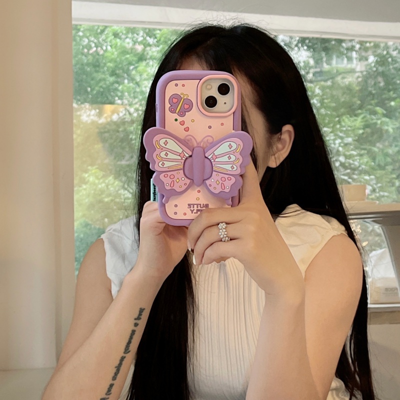 Ốp Điện Thoại silicone Hình Bướm 3d Cho iphone 15 14 13 12 11 12pro 13pro 14pro 15pro 11promax 12promax 13promax 14promax 15promax 15pro