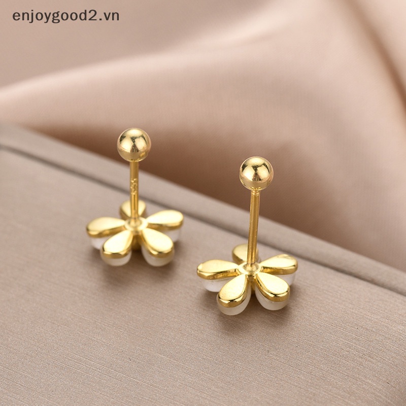 1 Đôi Bông Tai Xương Cá Đính Đá opal Hình Hoa Thời Trang Cho Nữ