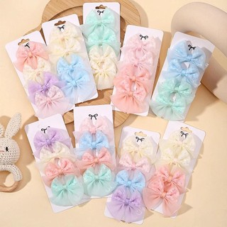 Set 4 kẹp tóc nơ xinh xắn dành cho bé gái