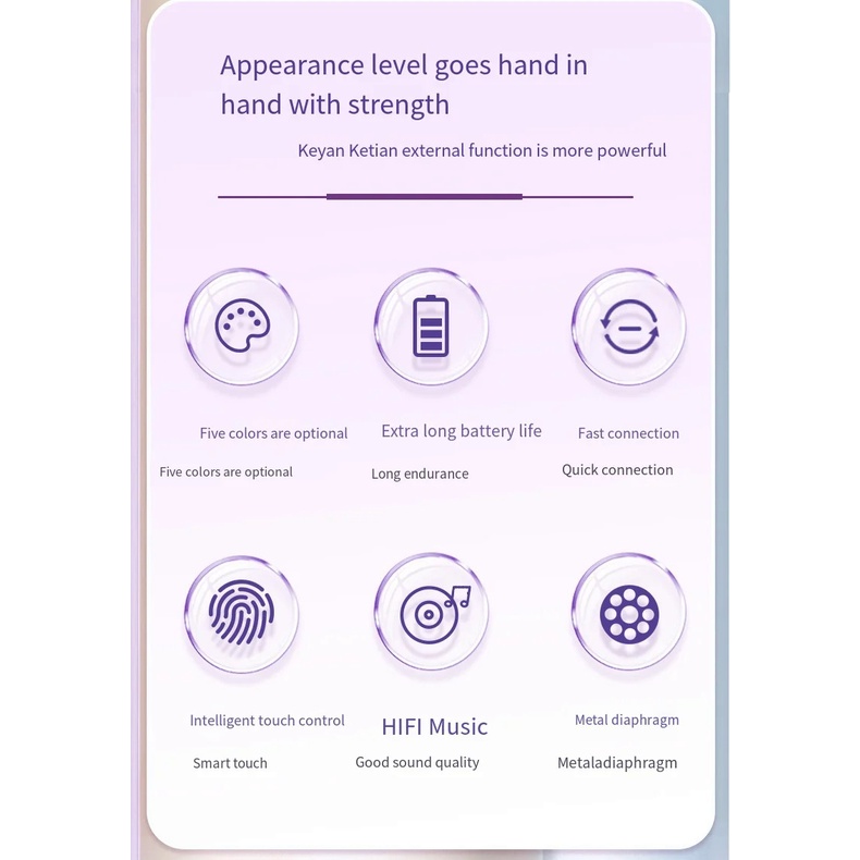 Tai Nghe bluetooth Không Dây Chống Nước Hình sanrio cinnamoroll kuromi kawaii