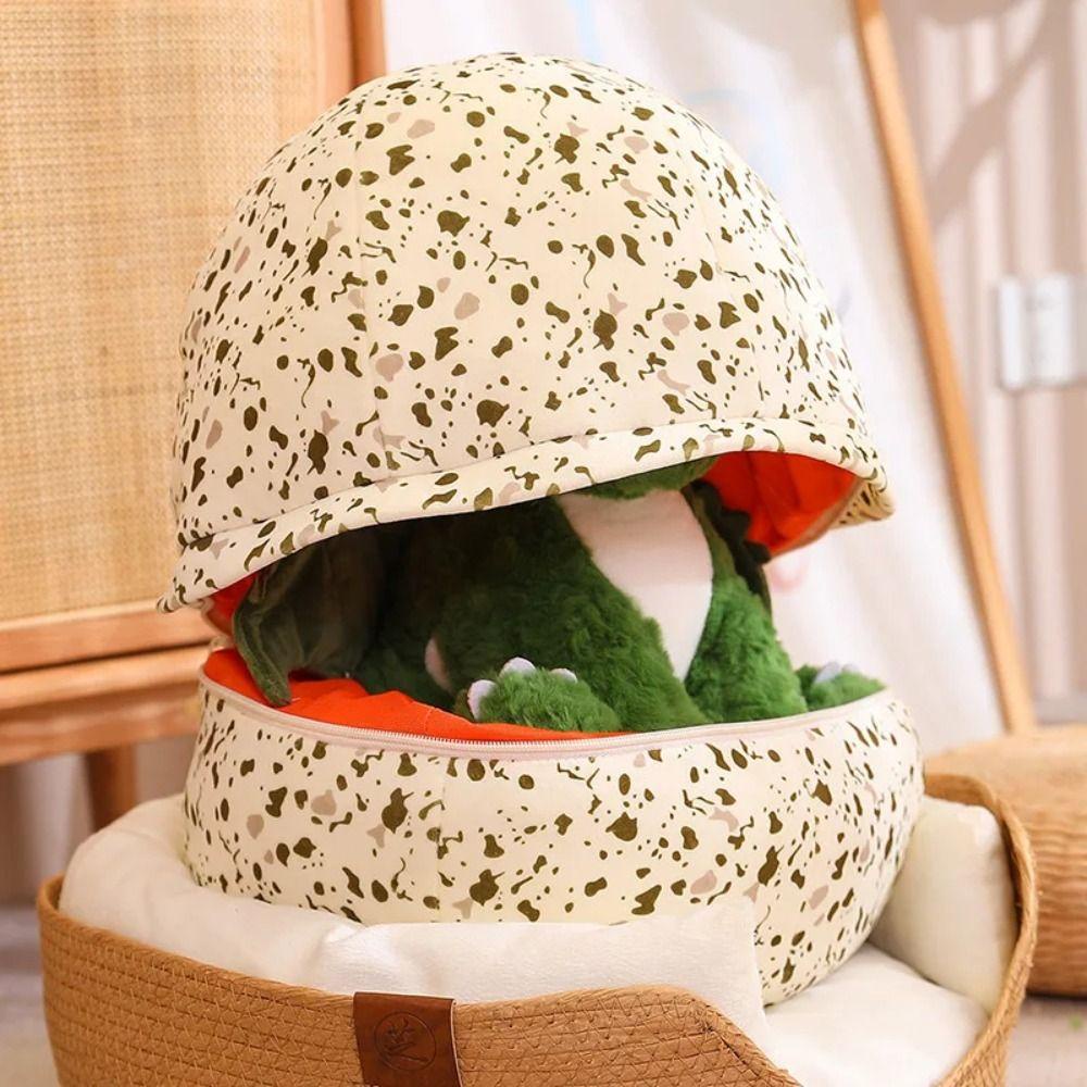 Đồ chơi nhồi bông Hình Khủng Long Hoạt Hình 2 Trong 1