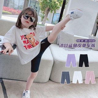 Quần Legging đùi cho bé gái, quần cotton trẻ em co giãn