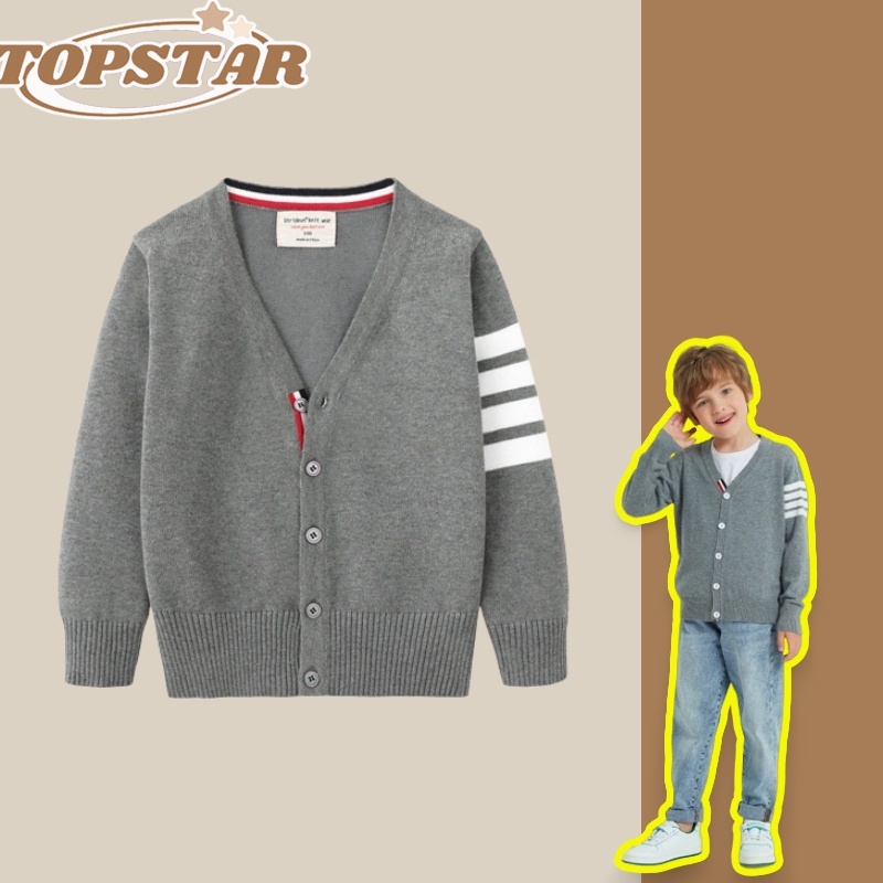 TOPSTAR···Gửi hàng ngay✨Áo Khoác cardigan Cổ Chữ v Thời Trang Cho Bé