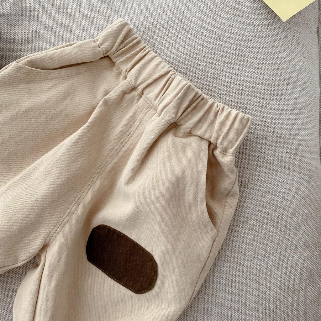 Quần Dài Dáng Rộng Bằng cotton Phong Cách Hàn Quốc Thời Trang Cho Bé Trai