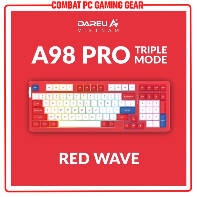 Bàn phím cơ không dây Dareu A98 PRO  hàng chính hãng