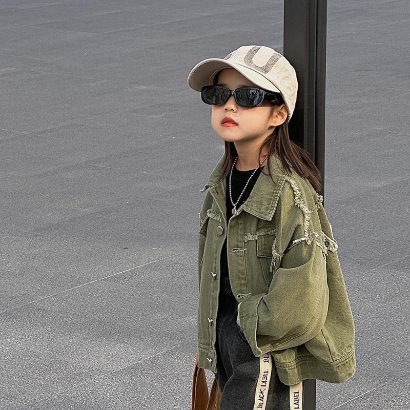 Áo Khoác denim Phong Cách Hàn Quốc Thời Trang Xuân Thu Cho Bé