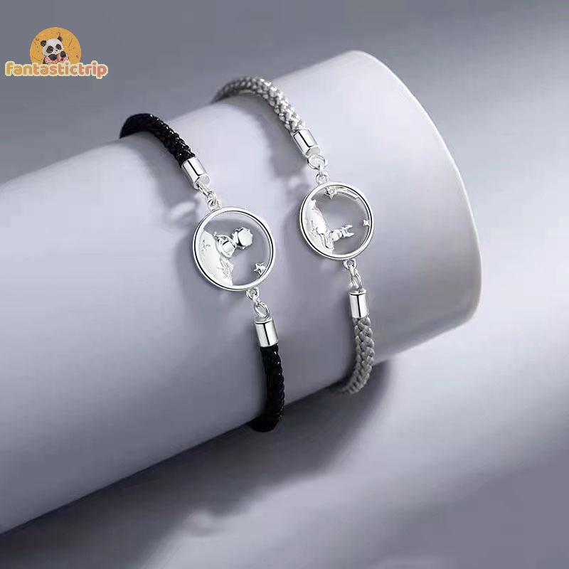 Vòng Đeo Tay Cặp Đôi Hoàng Tử Bé Và Con Cáo Dệt Kim Phong Cách Mới